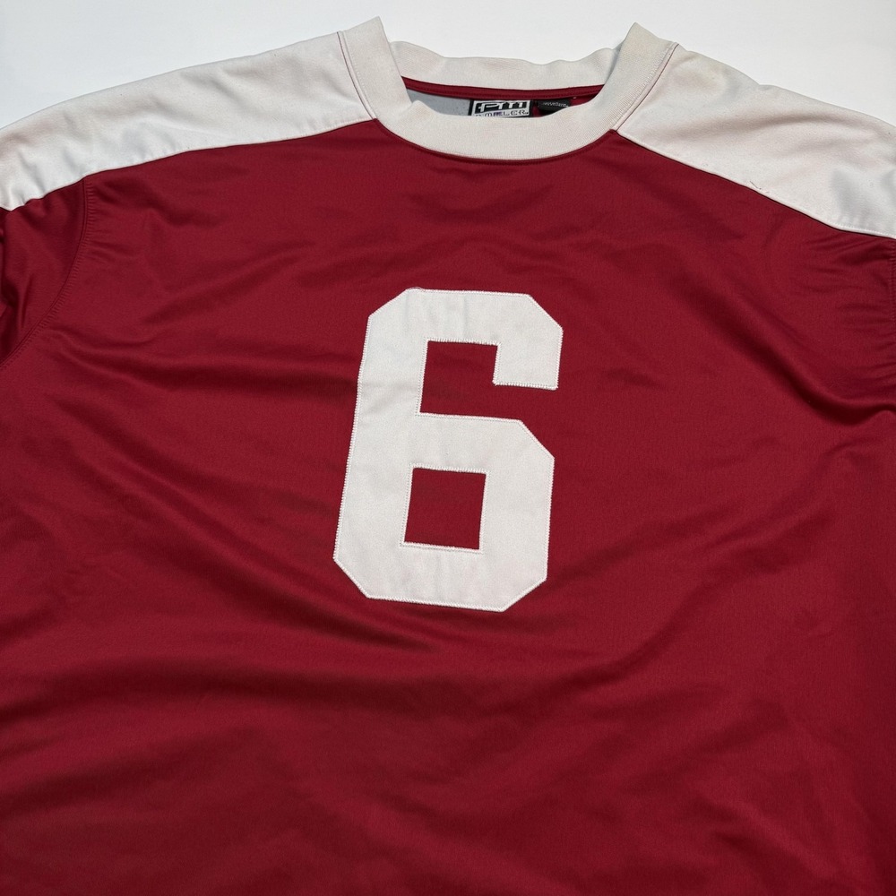 Vintage P. Miller Jersey Mens 3XL Red 6 Football 1989 Stitched Y2K Master P - Picture 4 of 7